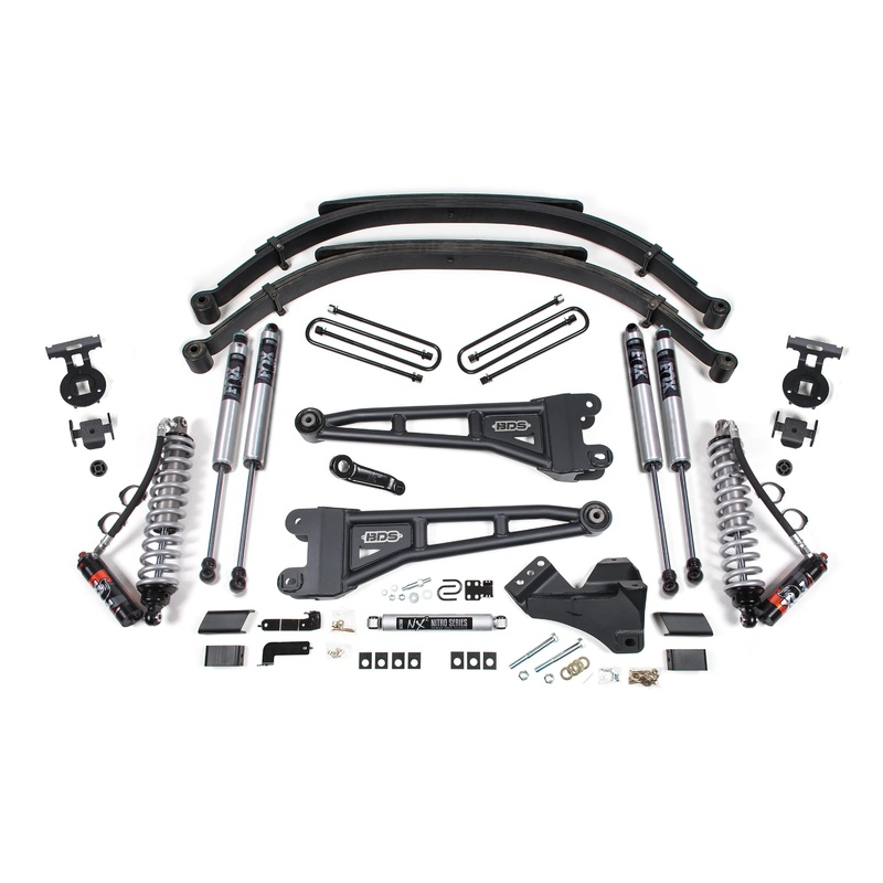 BDS 5in. Radius Arm Lift Kit, FOX 2.5 Coil-Over Conversion – Performance Elite, 2023 – 2024 Ford Superduty F250 / F350 with 6.7L Powerstroke Diesel