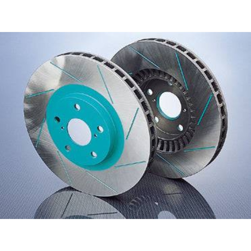 Project Mu SCR One Piece Front Brake DISCS GROOVED Toyota Supra