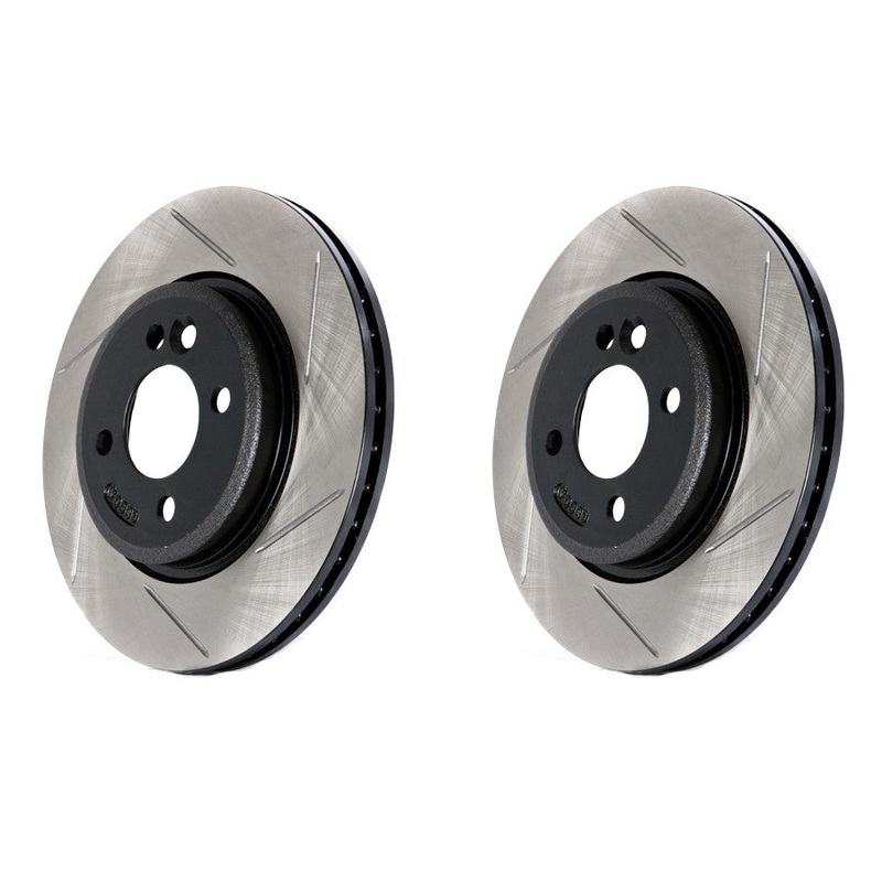 StopTech Slotted Sport Brake Rotors Pair 06-07 WRX
