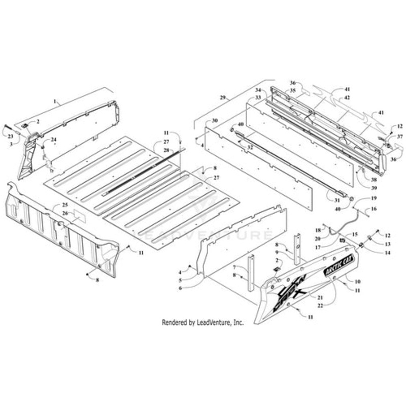 Warning Decal – Cargo Box by Arctic Cat
