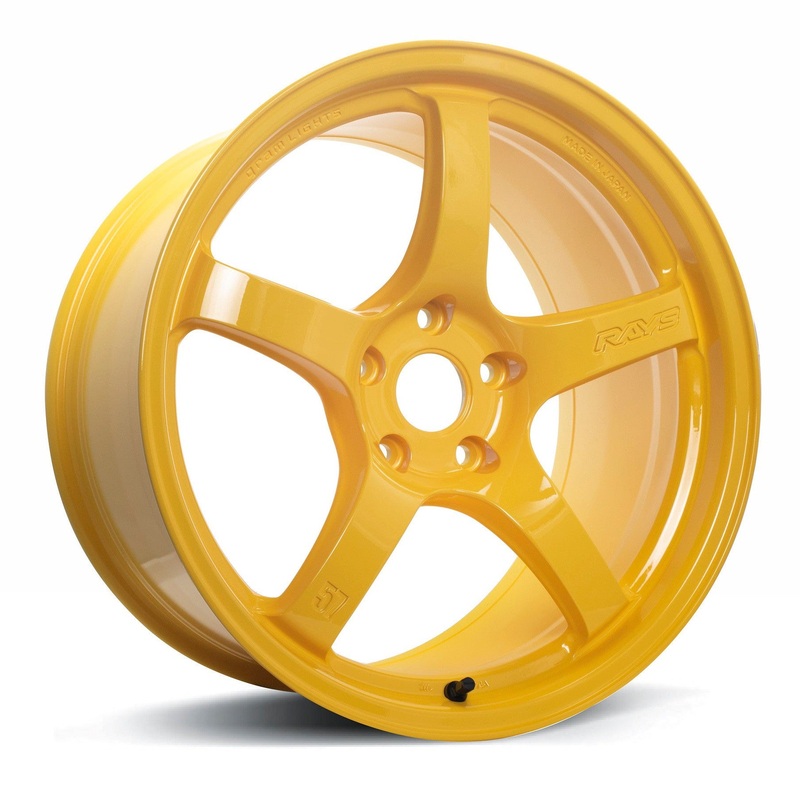 Gram Lights 57CR 18×9.5 +22 5×114.3 Mach Yellow (SET)