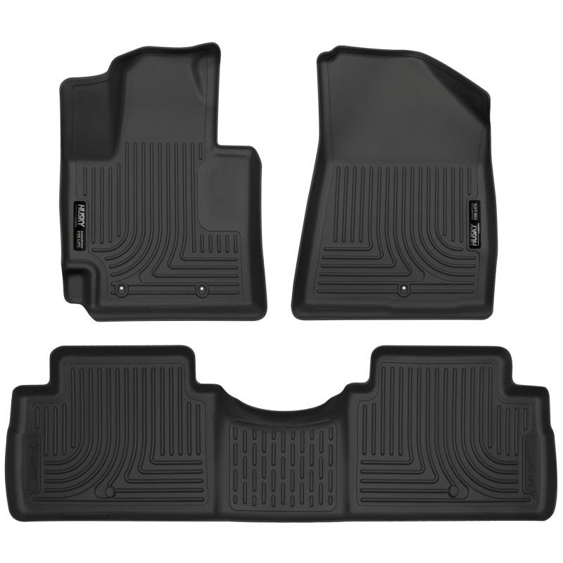 Husky Liners 2016 Kia Soul Weatherbeater Black Front & 2nd Seat Floor Liners (Footwell Coverage)