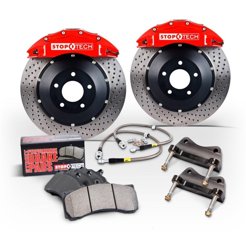 StopTech 2015 VW GTI Front BBK w/ Trophy ST-60 Caliper Slotted 355×32 2pc Rotor