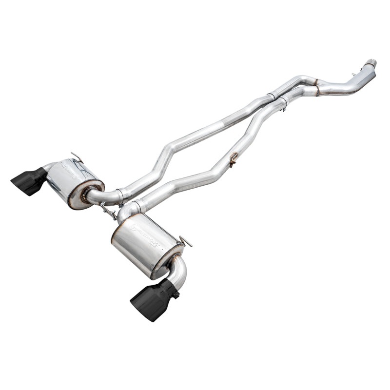 AWE 2020 Toyota Supra A90 Non-Resonated Touring Edition Exhaust – 5in Diamond Black Tips