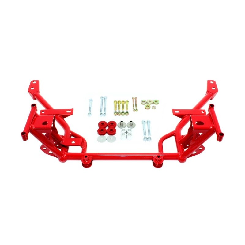 BMR 05-14 S197 Mustang K-Member w/ STD. Motor Mounts and STD. Rack Mounts – Red