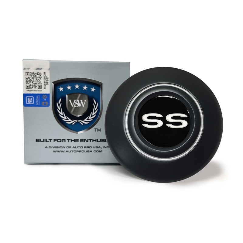 VSW Retro Series | Chevy White SS | Black Horn Cap | STE1030-19B
