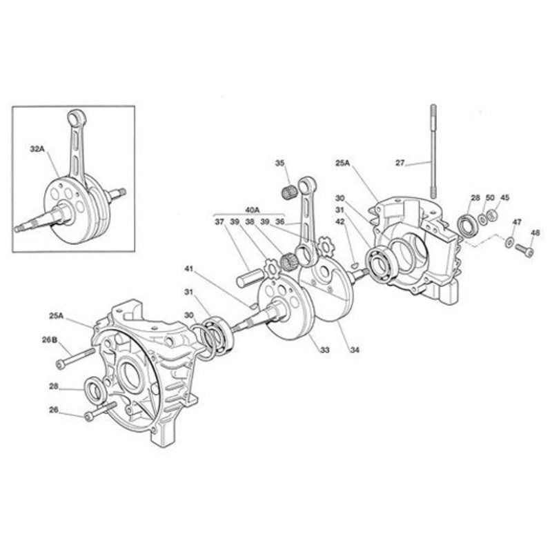 (33) IA-A-125385 PTO Crank Half 07 Leopard