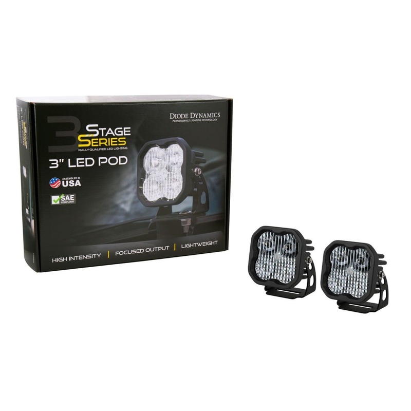Diode Dynamics Stage Series SS3 Ditch Light Kit for 2021+ Ford Bronco W/Amber Backlight