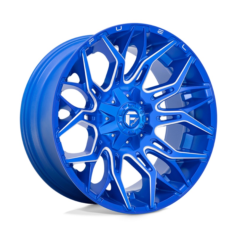 Fuel Wheels D770 Twitch 22″ 8×165.1 Anodized Blue Milled