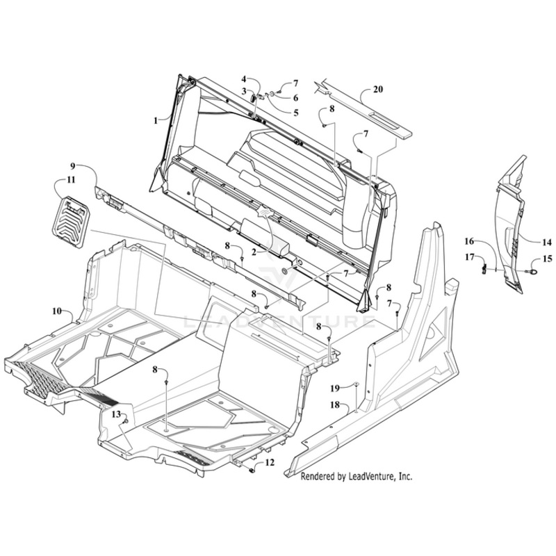 Storage Box, W/Foil By Arctic Cat