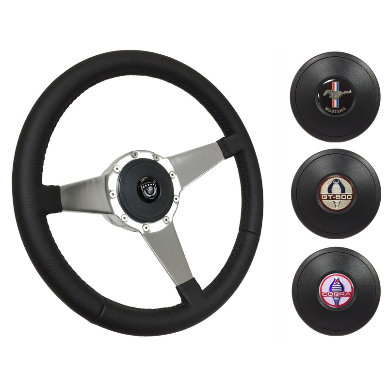 1979-82 Ford Mustang Steering Wheel Kit | Black Leather | ST3087