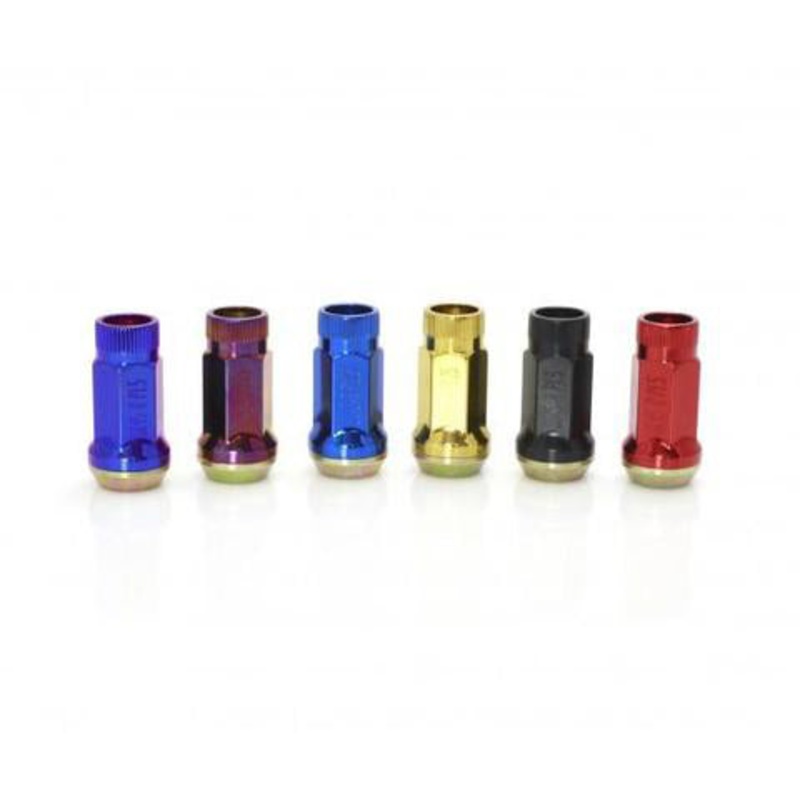 Muteki SR45R Red Open Ended Lug Nuts M12x1.25 – Universal