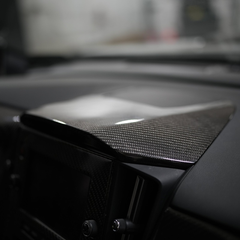 JDMuscle [22-25 WRX] Infotainment Dash Cover Replacement – Carbon Fiber/Leather/Alcantara