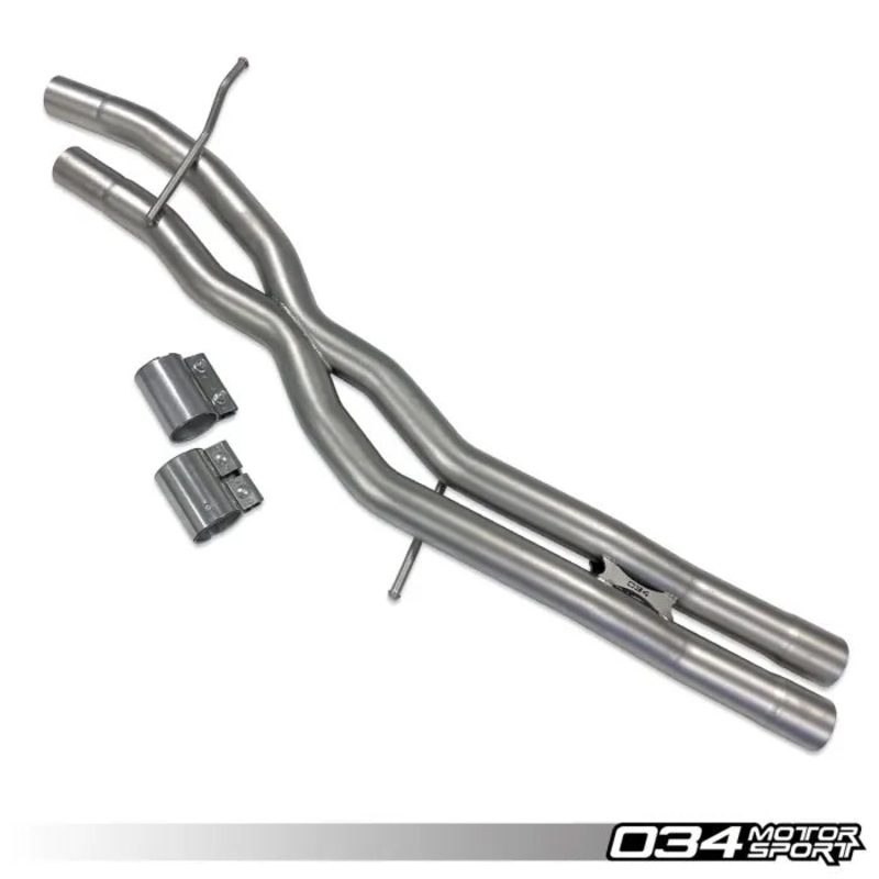 034Motorsport Res-X Resonator Delete and X-Pipe – Audi S4 (B9+)