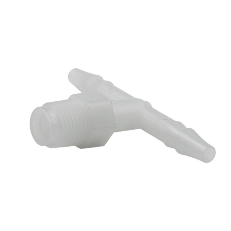 Autometer Fitting Tee 1/4in Hose to 1/8in NPT Male – Nylon
