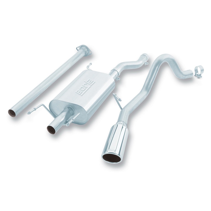 Borla Cat-Back Exhaust System – S-Type | 2005-2013 Toyota Tacoma Crew Cab Pickup 4.0L (140140)