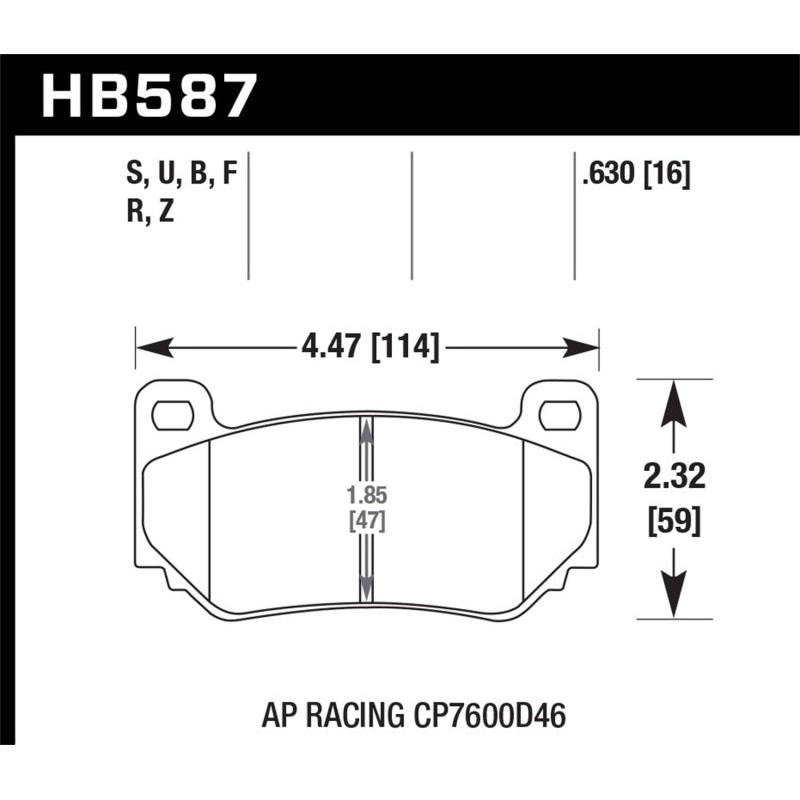 Hawk 2002-2004 Audi A6 (Front Rotors 320mm) HPS 5.0 Rear Brake Pads