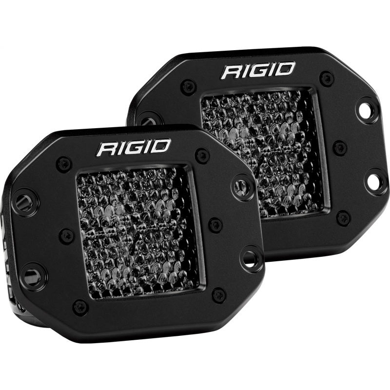 Rigid Industries D Series PRO Midnight Edition – Spot – Diffused – Pair