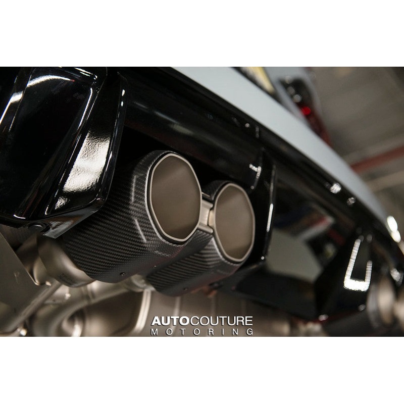 Akrapovic 2021+ BMW M3 (G80) M4 (G82) Black Carbon Tail Pipe Set (Octagonal Carbon Design)