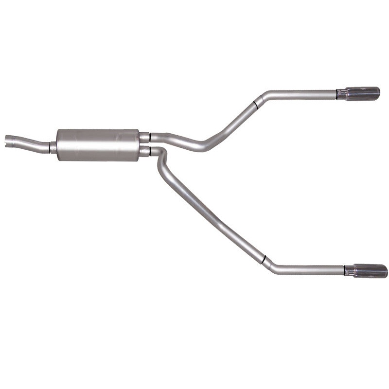 Gibson 99-04 Ford F-250 Super Duty Lariat 6.8L 2.5in Cat-Back Dual Split Exhaust – Stainless