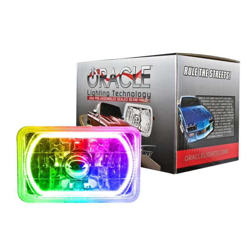 Oracle Pre-Installed Lights 4×6 IN. Sealed Beam – ColorSHIFT Halo
