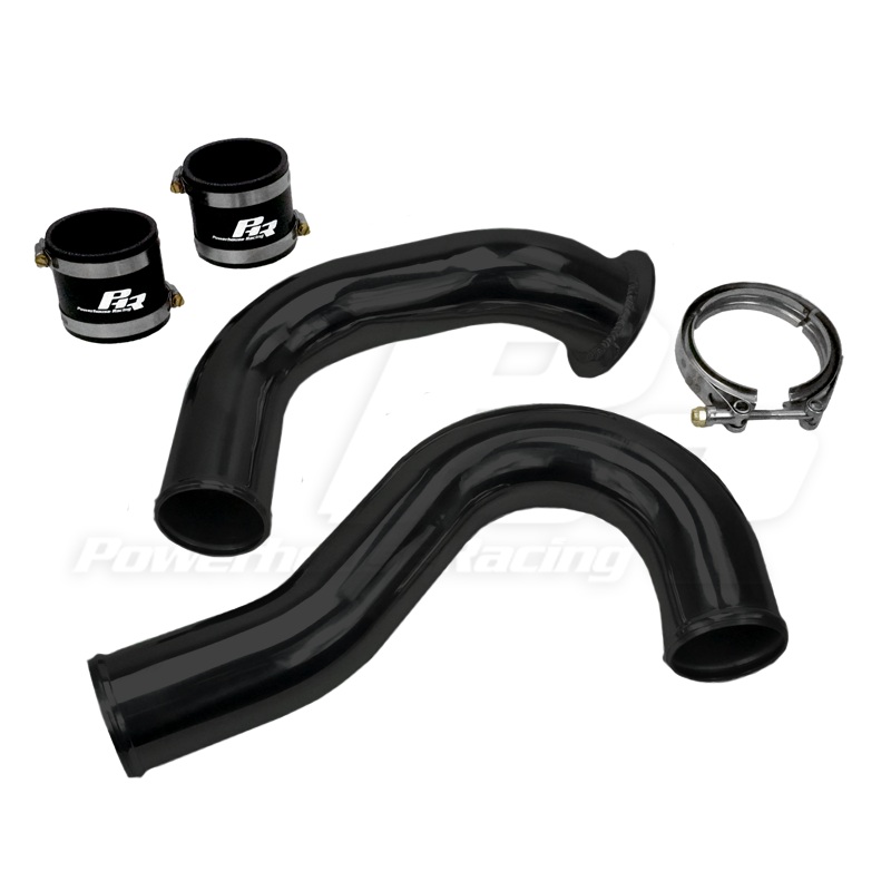 PHR 3.0″ Hot Side Intercooler Pipe for S23/S45/V45 Turbo Kits – Gloss black powder coat
