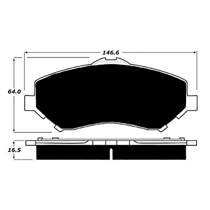 Porterfield Brake Pads for 2013 DODGE CARAVAN / GRAND CARAVAN