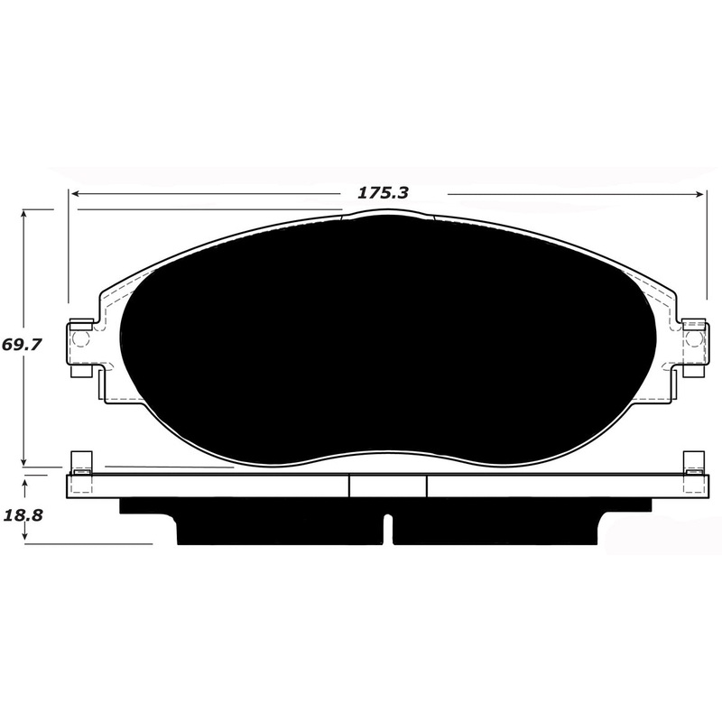 Porterfield Brake Pads for 2016 VOLKSWAGEN GOLF R