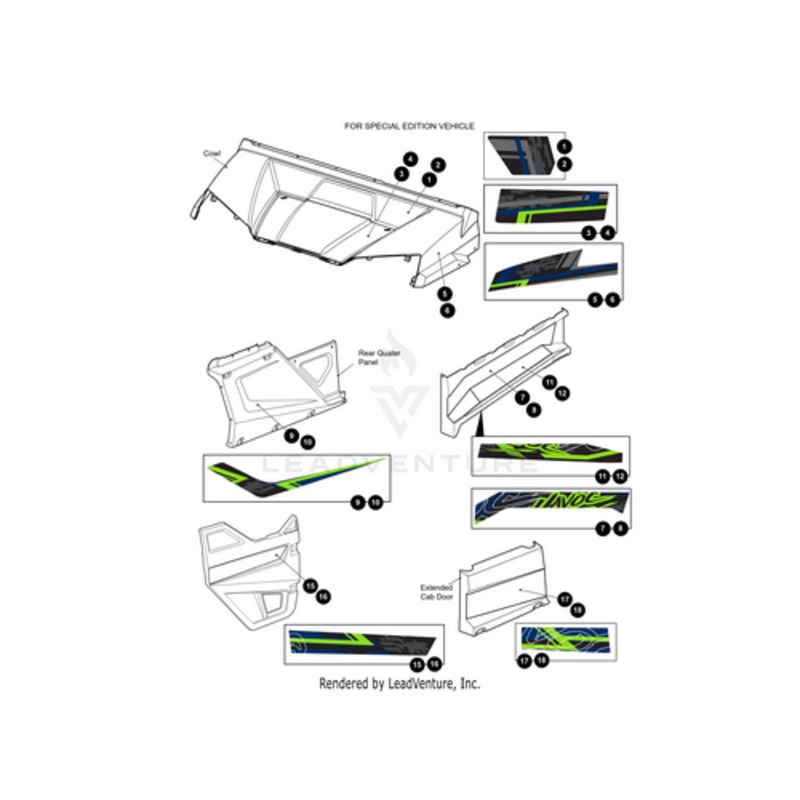 Side Hood Decal (Passenger Side) (Not Illustrated) | by Arctic Cat