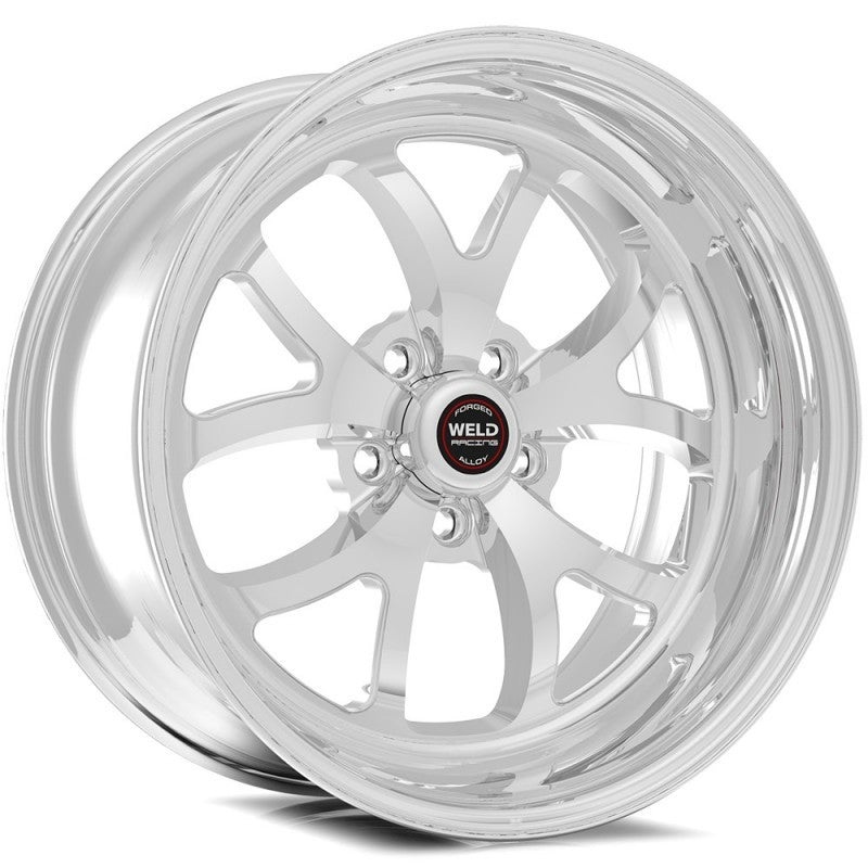 Weld S76 17×4.5 / 5×4.5 BP / 2.2in. BS Polished Wheel – Non-Beadlock