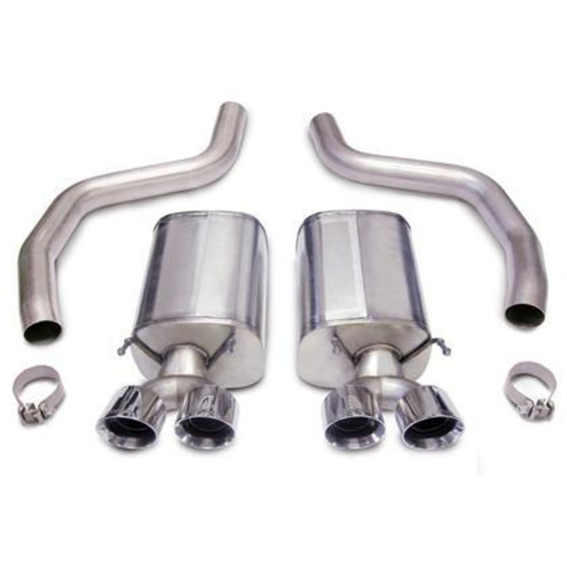 2006-2013 Chevrolet Corvette C6 Z06/ZR1 6.2L.7.0L 3.0″ Axle-Back, Dual Rear Exit with Twin 4.0″ Polished Pro-Series Tips by Corsa (14164)