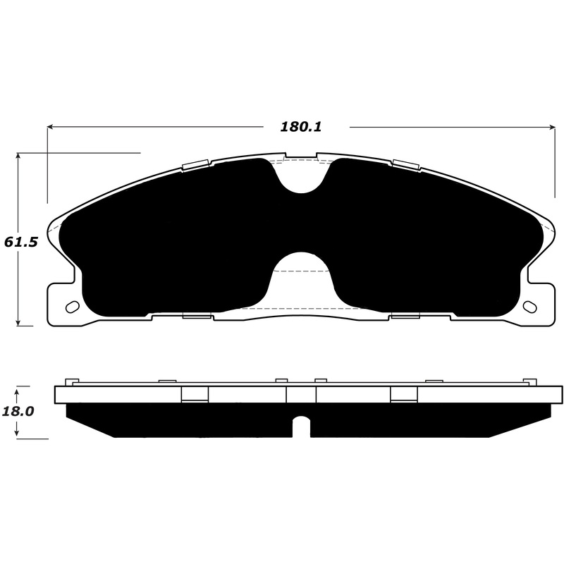 Porterfield Brake Pads for 2014 FORD TAURUS Police