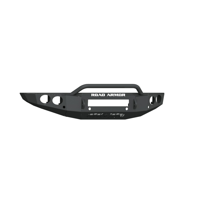 Road Armor 19-20 Ford Ranger Stealth Front Bumper w/Round Light Pods/Pre-Runner Guard – Tex Blk