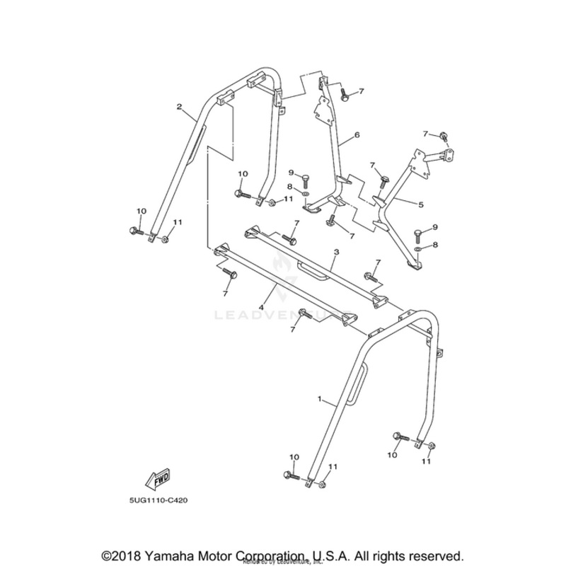 Roof Support 4 by Yamaha