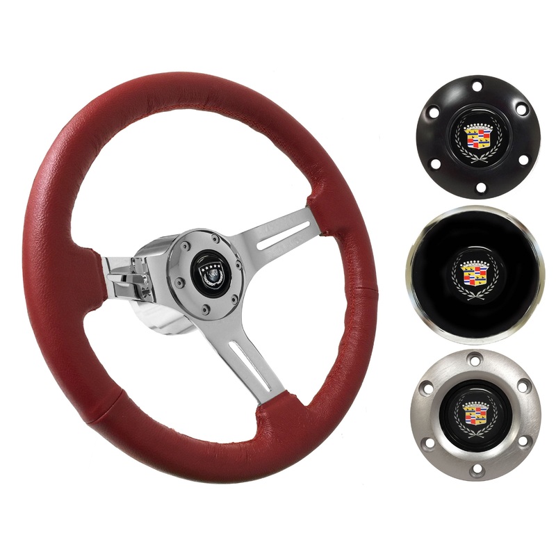 1969-89 Cadillac Telescopic Steering Wheel Kit | Red Leather | ST3012RED