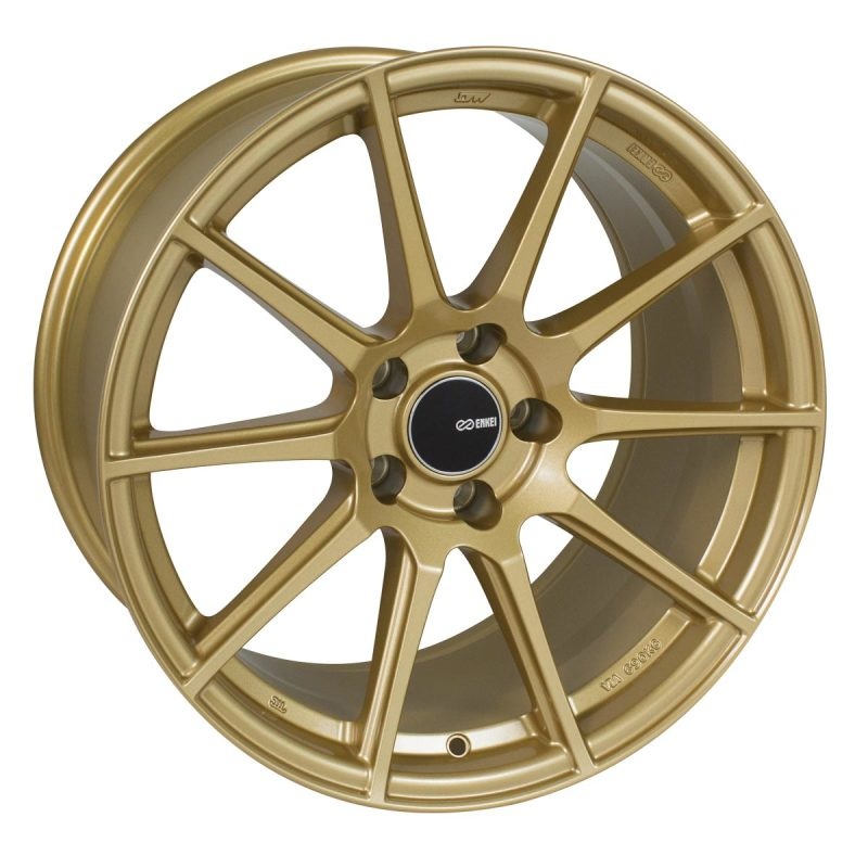 Enkei TS10 18×8 45mm Offset 5×100 Bolt Pattern 72.6mm Bore Dia Gold Wheel