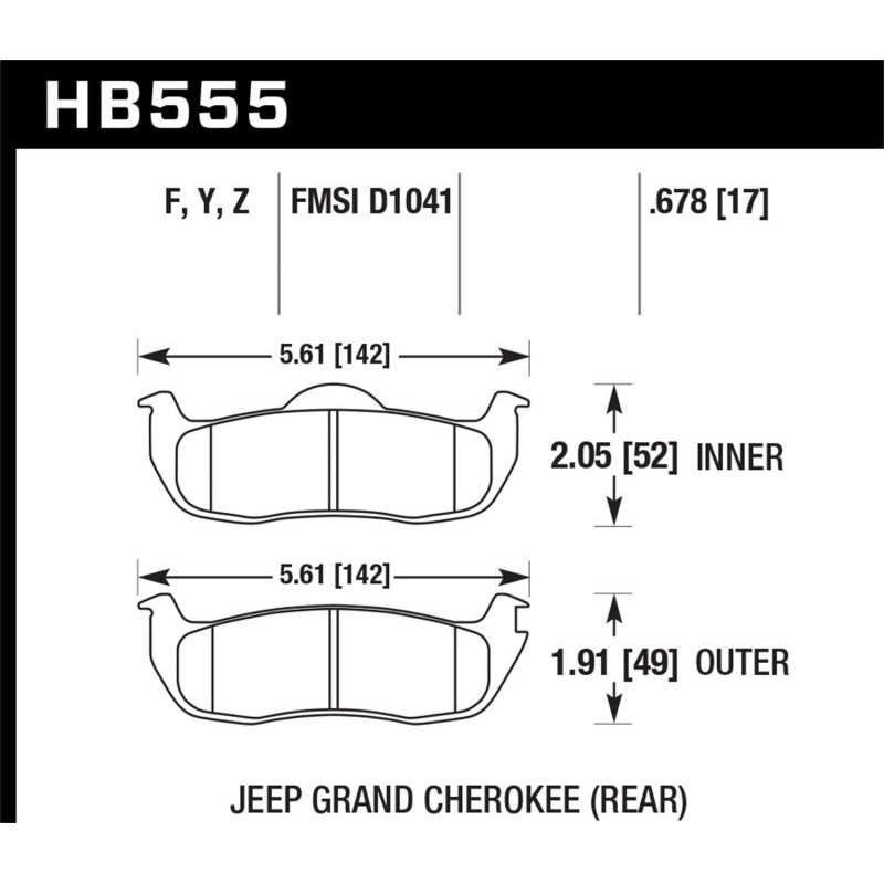 Hawk 06-10 Jeep Commander / 05-10 Grand Cherokee / 05-10 Armada / 04 Pathfinder / 04-10 Tital 5.6L /