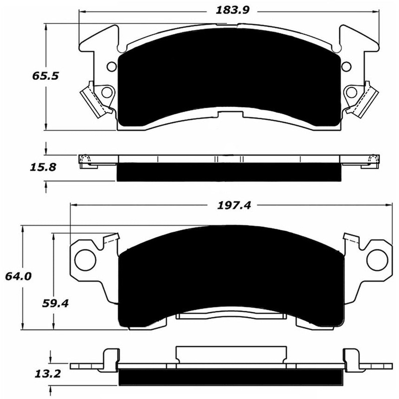 Porterfield Brake Pads for 1980 GMC JIMMY (Full Size) 2wd