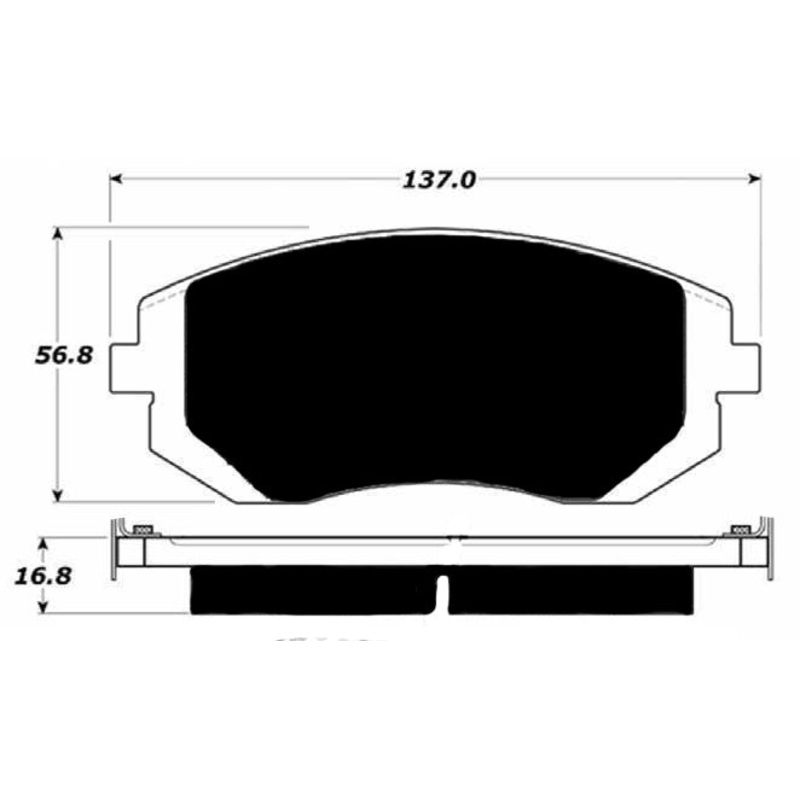 Porterfield Brake Pads for 2007 SUBARU IMPREZA OUTBACK