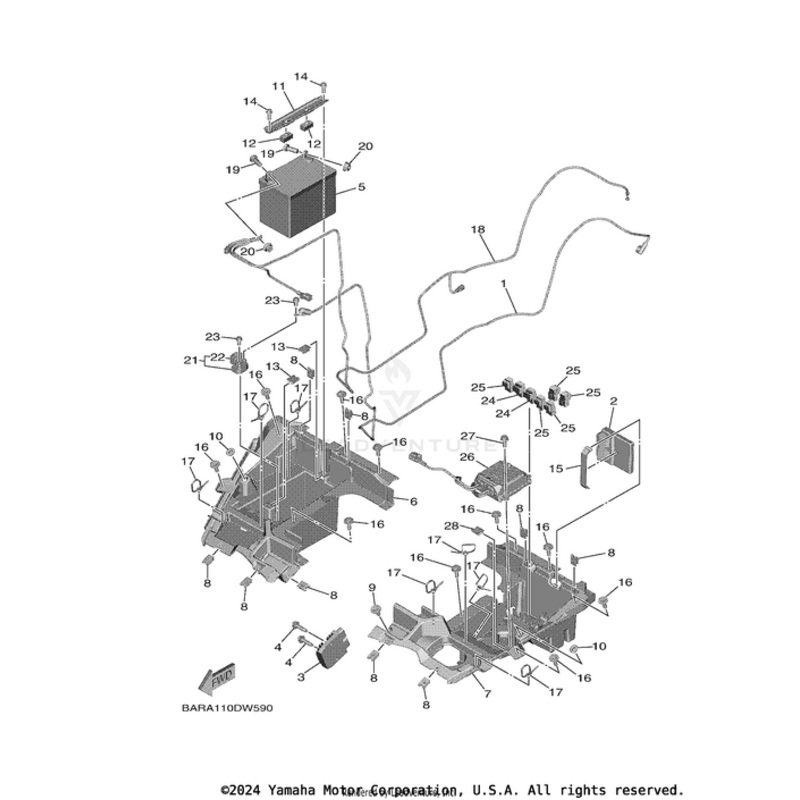 Power Stearing Control Unit Assembly by Yamaha
