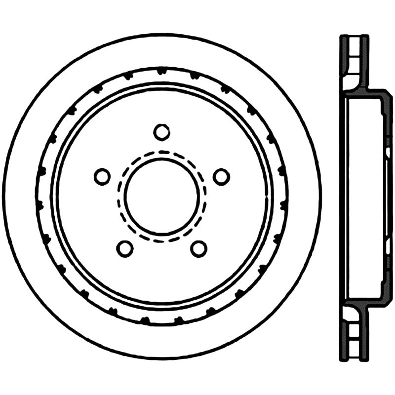 Stoptech 97-10 Chevy Corvette Right Rear CRYO-STOP Rotor