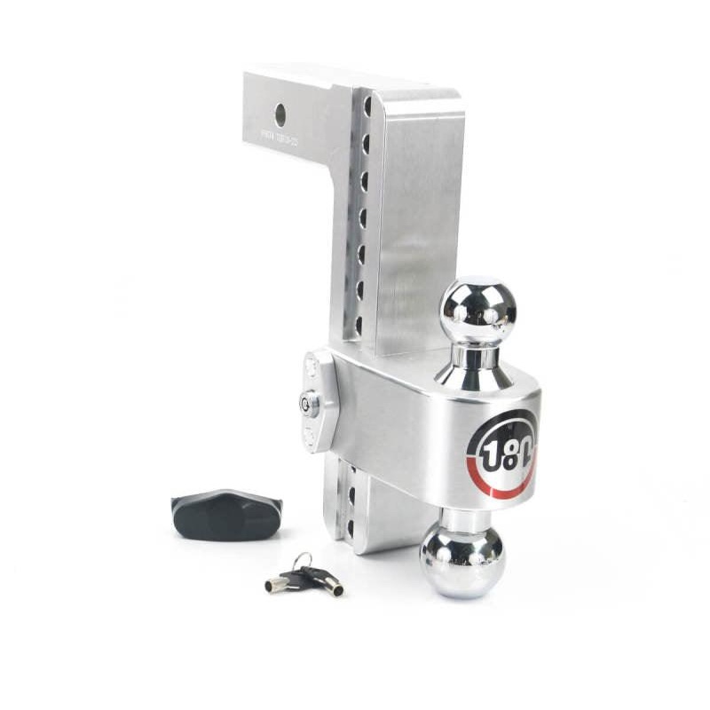 Weigh Safe 180 Hitch 10in Drop Hitch & 2.5in Shank (10K/18.5K GTWR) – Aluminum