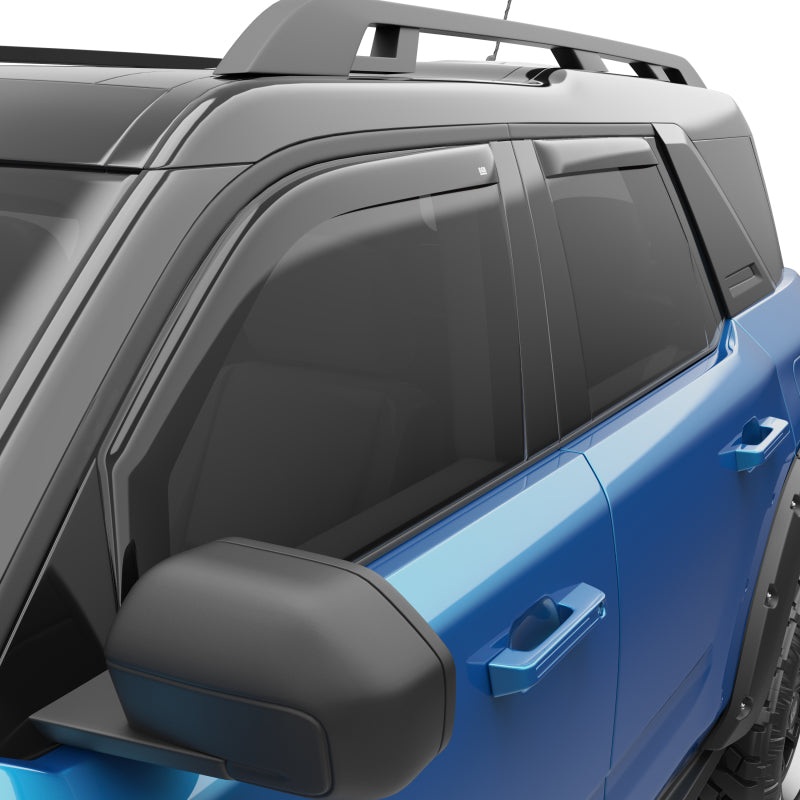 EGR 21-22 Ford Bronco Sport 4 Door In-Channel Window Visors – Dark Smoked (573561)