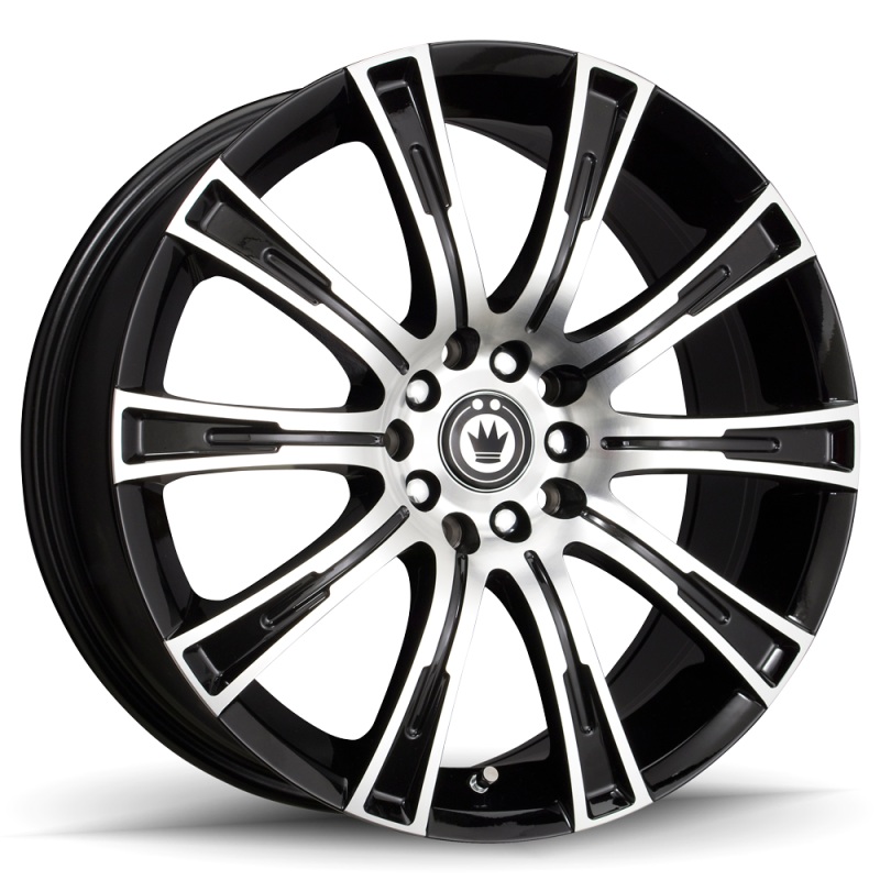 Konig Crown 18×8 5×120 ET35 Black Machine Face