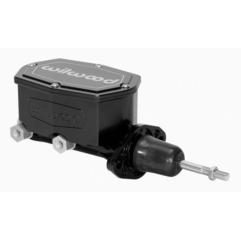 Wilwood Compact Tandem Master Cylinder – 1.12in Bore – w/Pushrod (Black)