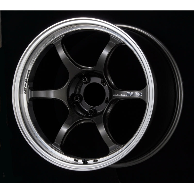 Advan RG-D2 18×9.5 +22 5-114.3 Machining & Black Gunmetallic Wheel