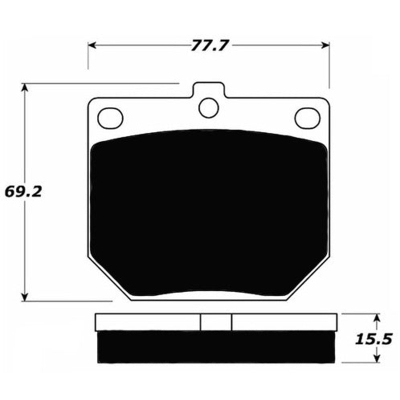 Porterfield Brake Pads for 1964 TRIUMPH TR 4A