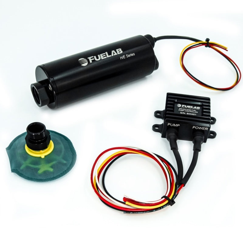 Fuelab In-Tank Twin Screw Brushless Fuel Pump Kit w/Remote Mount Controller/65 Micron – 300 LPH