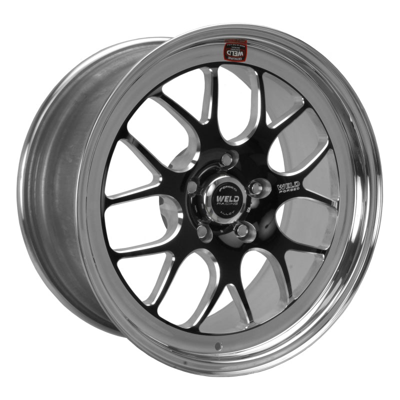 Weld S77 18×5.5 / 5×4.5 BP / 2.6in. BS Black Wheel (High Pad) – Non-Beadlock