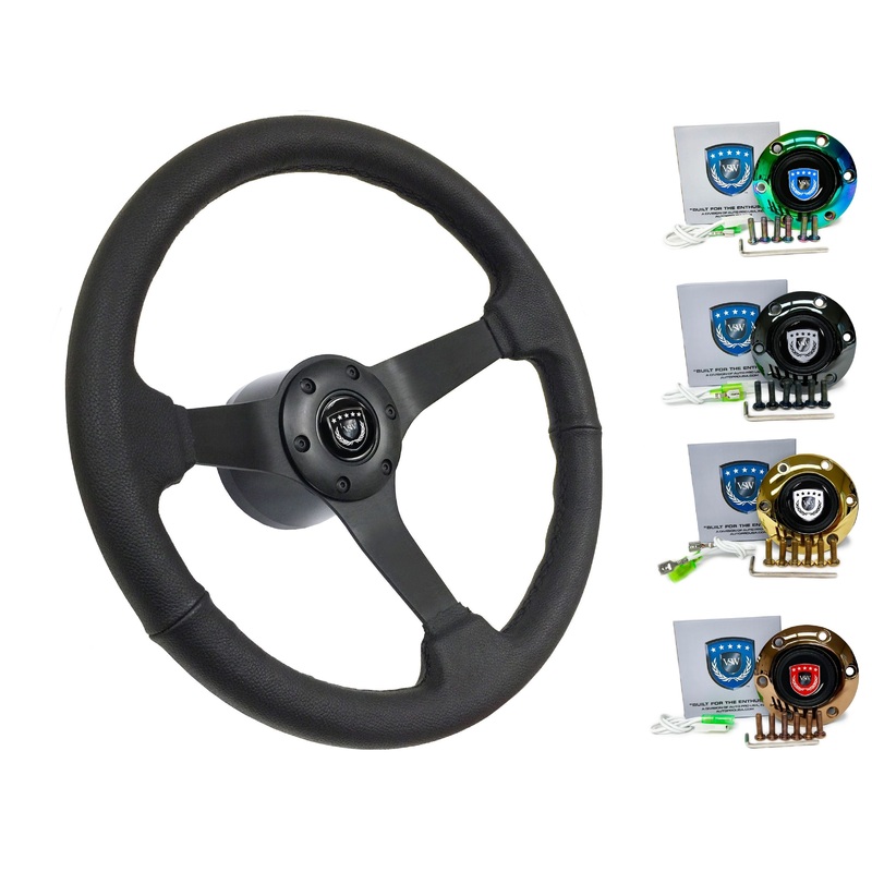 1997-04 Porsche Boxster (986 Manual) Steering Wheel Kit | Black Leather | ST3160BLK